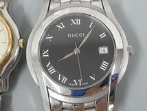 0404U126　時計　腕時計　ジャンク品　おまとめ　グッチ　GUCCI　エルメス　HERMES_画像3