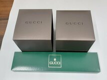 0404U189　時計　腕時計　ジャンク品　おまとめ2点　グッチ　GUCCI　箱付き_画像3