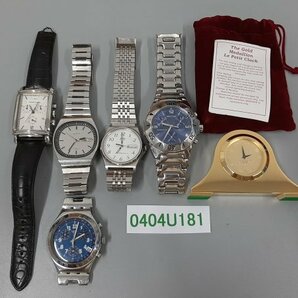 0404U181 時計 腕時計 ジャンク品 おまとめ SEIKO EMPORIOARMANI SWATCH ALBA SECTOR などの画像1