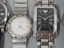 0404U178　時計　腕時計　ジャンク品　おまとめ　EMPORIOARMANI　SEIKO　など_画像8