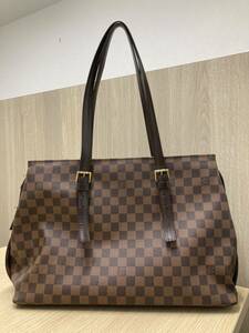 LOUIS VUITTON ルイヴィトン ダミエ チェルシー N51119 エベヌ トートバッグ TH4017