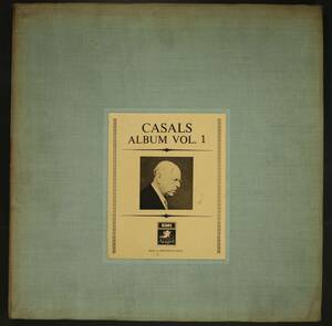 【日初期盤LP-BOX】パブロ・カザルス/バッハ:無伴奏チェロ組曲（全6曲）(並下品,良盤,ANGEL1930's録音,Pablo Casals)