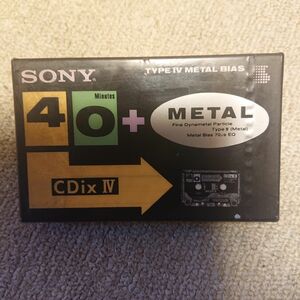 SONY METALカセットテープ C-40CDX4 未使用の未開封品 パッケージに汚れやダメージ有り メタルポジション