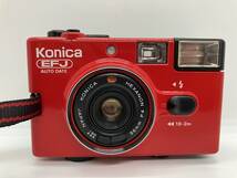 【3578】フィルムカメラ　Konica　Auto date　EFJ　インスタントカメラ　オートデイト 赤　レッド　シャッターOK_画像2