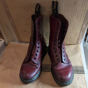 Dr.Martens 10 hole leather boots Cherry red UK6 / USM7 / USL8 / JP25cm **Air wear Dr. Martens 