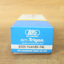 未使用)BIG/大昭和精機 φ18.5mm ST20-TGN185-74L フルカットドリル トライゴン スローアウェイドリル_画像7