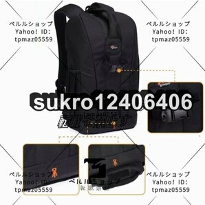 一眼レフ用バックパック Lowepro フリップサイド500AW ロープロ 大容量25L レインカバーの画像6