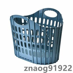  laundry laundry thing basket folding storage space-saving high capacity market basket blue 