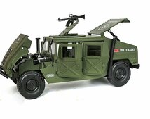 新品 1:18 合金ダイキャストハマー軍事装甲車 ダイキャストモデル 戦術車両 写真参照1_画像1