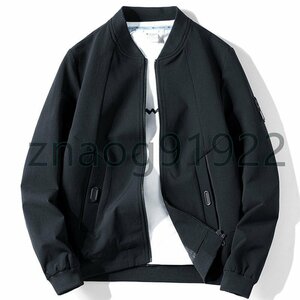 メンズ ジャンパー トップス フライトジャケット ブルゾン メンズファッション ブラック　2XL