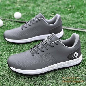  новый товар распродажа туфли для гольфа спортивные туфли мужской спорт обувь Деннис спортивная обувь прогулочные туфли легкий водонепроницаемый . скользить выдерживающий . серый 25.0cm
