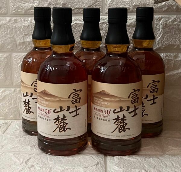 富士山麓 樽熟原酒 50° ウイスキー 700ml 5本セット