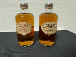 【未開栓】NIKKA ニッカ ピュアモルト ブラック レッド　2本セット 蒸溜所限定 ウイスキー 500ml 43％ 余市　宮城峡 PUREMALT Red Black ②