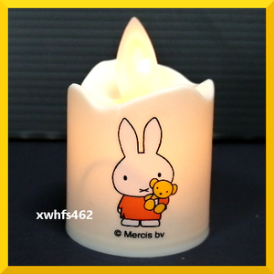 即決美品 ミッフィー ゆらゆらキャンドル Dミッフィーとテディベア miffy LED キャンドル ろうそく ディック・ブルーナ インテリア照明 zak