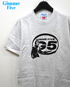 M 未使用【Gimme Five Tee Gray ギミーファイブ Tシャツ グレー 90s 90's オールド】