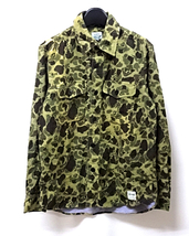 M【KEY Duck Camo Flannel Shirts RB020005AT RAGEBLUE キー ダック カモ フランネル シャツ ラージブルー 迷彩 古着】_画像2