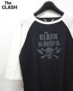 M 未使用【The CLASH SKULL Vintage Raglan Tee 2006 ザ クラッシュ スカル ヴィンテージ ラグラン Tシャツ ジョーストラマー】