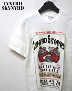 S 未使用【2003 LYNYRD SKYNYRD JB WHISKEY Tee White レイナードスキナード JB ウィスキー Tシャツ ホワイト オールド】