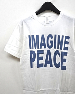 S 未使用【THE BEATLES IMAGINE PEACE Tee White JOHN LENNON ザ ビートルズ イマジン ピース Tシャツ ジョンレノン ホワイト】