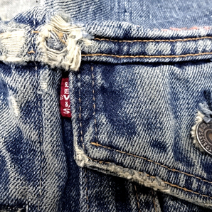 【LEVI'S Gジャン リーバイス VINTAGE オリジナル BIG E ヴィンテージ ボタン裏525 70505 3rd デニムジャケット インディゴブルー 表記無】の画像5