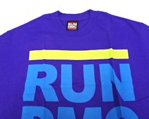 L 未使用【RUN DMC LOGO Tee Purple OFFICIAL PRODUCT 2008 ランディーエムシー Tシャツ パープル 2007 オフィシャル プロダクト】_画像4