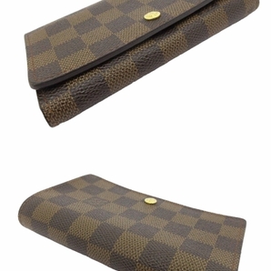 ルイヴィトン LOUIS VUITTON ダミエ ポルトフォイユ トレゾール 財布 二つ折り N61736の画像5