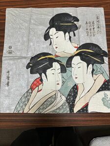 むす美　歌麿　小風呂敷　山田繊維　40×40cm 綿100%