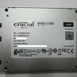 ♪♪1円 ～スタートCrucial MX500 SSD 1000GB 2.5インチ 中古♪♪の画像2