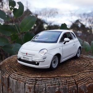 【送料350円】ＦＩＡＴ500 フィアット500 ミニカー ホワイト ＦＩＡＴ 500 チンクエチェント イタリア