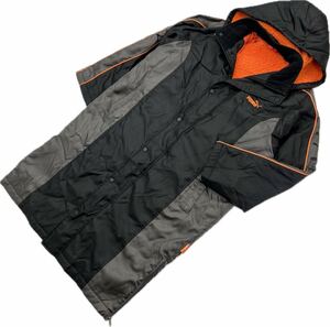 PUMA * Kids 160 bench пальто средний флис черный серый orange осень-зима поле футбол спорт тренировка популярный Puma #E288