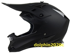 バイク　オフロードヘルメット　フルフェイスヘルメット　モトクロス　S~XLサイズ選択可　マッド黒　サイズ：M