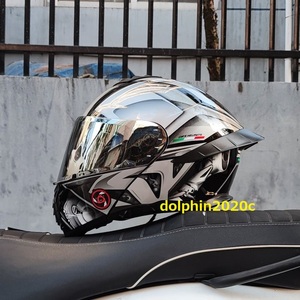 バイク　ダブルレンズ　フルフェイスヘルメット　システムヘルメット　M~3XLサイズ選択可