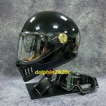 バイク　内蔵サングラス　オンロード ハーレー ヘルメット　フルフェイスヘルメット　M~XXL サイズ、色、選択可　XL_画像4