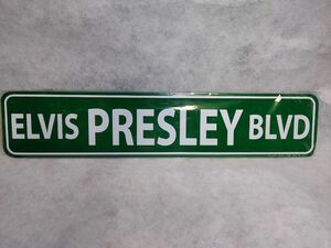 ELVIS PRESLEY 看板　エルヴィス　標識　エルヴィスプレスリー　アメリカン雑貨