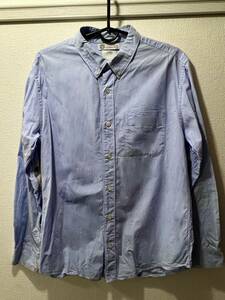 送料無料 visvim ALBACORE SHIRT L/S 両袖パッチ 長袖シャツ 1 ライトブルー