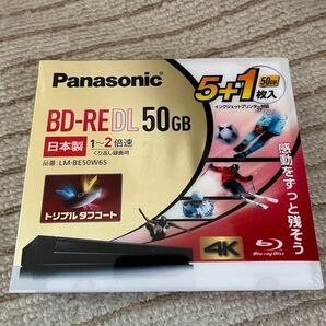 新品　早い者勝ち！BD-REDL 50G 6枚 Panasonic 4K Blu-ray ディスク LM-BE50W6S