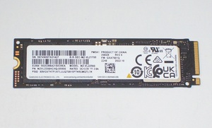 ◆SAMSUNG製 PM9A1 NVMe 256GB『MZ-VL22560』M.2 2280/使用時間：338Hr 正常動作品！★送料120円