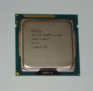 ◆省電力版 i5-3470S Ivy Bridge/4CORE/6MB/SR0TA/LGA1155 完動品 即決！③★送料120円！