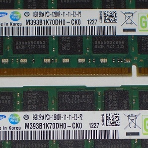 ◆サーバー用 PC3-12800R (DDR3-1600) 16GB（8GB×2枚）ECC Registered 現状品 即決！★送料140円！の画像2