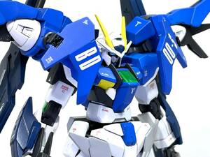 Art hand Auction منتج نهائي مطلي بالكامل من Gundam Double O Sky HG 1/144 أعلى من Sky Phase Gundam Build Divers, شخصية, جاندام, منتج منتهي