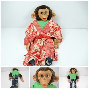 ◆[A76]TOBY TYLER ミスタースタッブス　チンパンジー人形　高さ/約47cm　スリープアイ　瞬き人形　ぬいぐるみ　コレクション　ドール