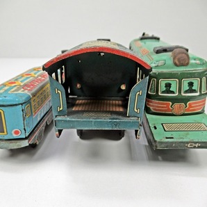 ◆[A71]昭和レトロ 鉄道 3点セット CENTRAL RAILWAY 機関車＆C-62＆PACIFIC LINES 機関車 ブリキ玩具 日本製 ビンテージ 当時物の画像4