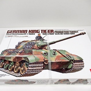 ◆[M9]未使用品 タミヤ 1/35スケール ドイツ重戦車・キングタイガー(ヘンシェル砲塔) ミリタリーミニチュアシリーズNO.164 プラモデルの画像2