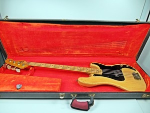 ◆[C98]Fender フェンダー　プレシジョンベース　PRECISION BASS　ケース付き　ビンテージ　現状品　