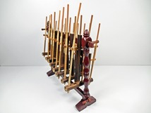 ◆[C86]アンクルン AngkLung　竹製　打楽器　インドネシアの民族楽器　アジアの楽器　アジアン雑貨　サイズ/約40cm×16cm×45cm_画像6