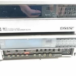 ◇ジャンク 2台セット SONY ソニー ビデオ カセットレコーダー SL-F11 Betamax ベータマックス リモコン付 0417B12C @140 ◇の画像4