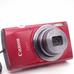 【動作確認済】 Canon IXY 160 RE レッド コンパクトデジタルカメラ キャノン イクシィシリーズ 純正バッテリー付属 1円スタートの画像1