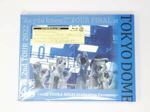 . slope 46 2nd TOUR 2022 "As you knou?" TOUR FINAL at Tokyo Dome complete limitated production record Blu-ray 2 sheets set ..... industry ceremony #203