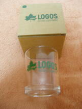 未使用【LOGOS】ガラスタンブラー　緑　口径7.5cm×高さ8.5cm_画像2