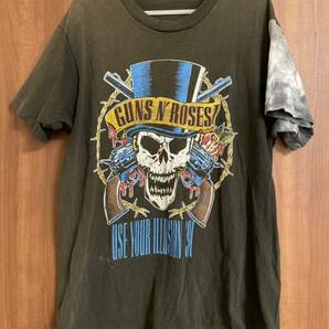 Guns N' Roses バンドT XL 1991 Tシャツ 黒 半袖 古着 プリント ブラック USA製ユーズド ロック オフィシャル 